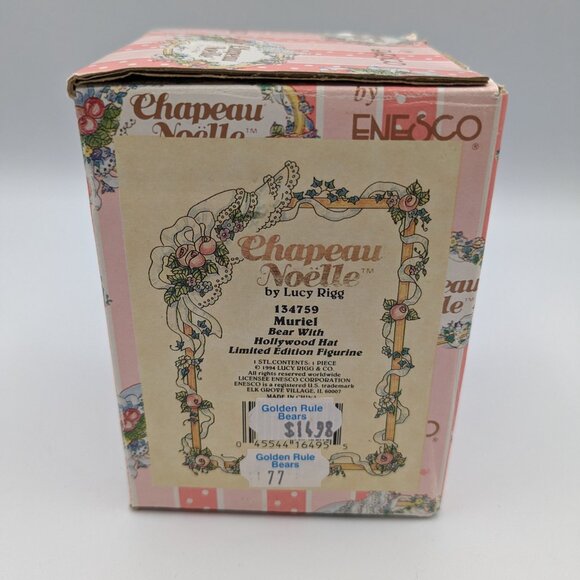 Vintage Chapeau Noelle by Lucy Rigg Muriel Bear with Hollywood Hat 137759 - Picture 9 of 10